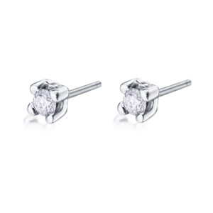 PENDIENTES ORO BLANCO CON DIAMANTES
