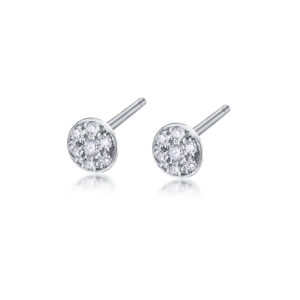 PENDIENTES ORO BLANCO CON DIAMANTES