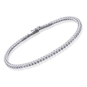 PULSERA RIVIERE ORO BLANCO CON DIAMANTES