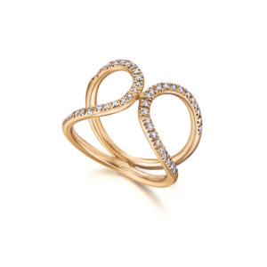 ANILLO ORO ROSA CON DIAMANTES