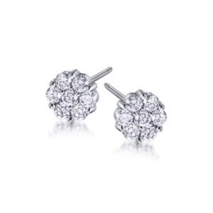 PENDIENTES ORO BLANCO CON DIAMANTES